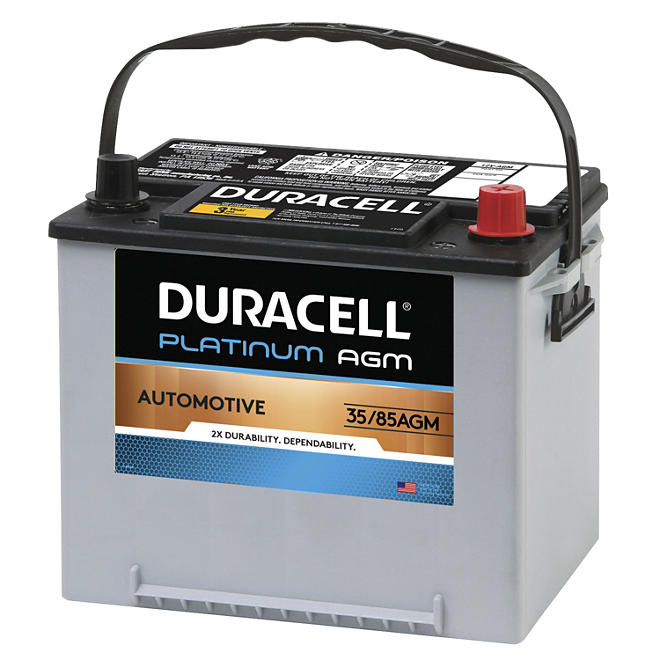 Duracell AGM Automotive Battery, Group Size 35/85 