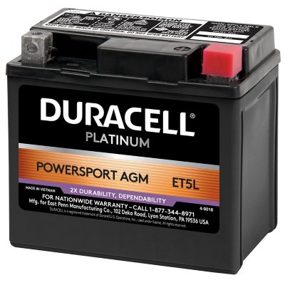 Batteria Duracell AGM Powersport - ET5LBatteria Duracell AGM Powersport - ET5L  