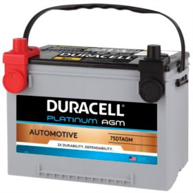 Duracell AGM Automotive Battery, Group Size 75/86