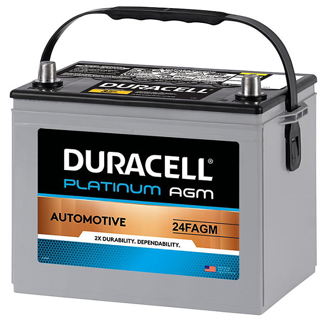 Duracell AGM Automotive Battery, Group Size 24F 