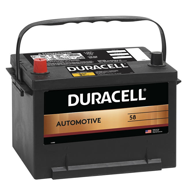 Duracell Automotive Battery, Group Size 58 