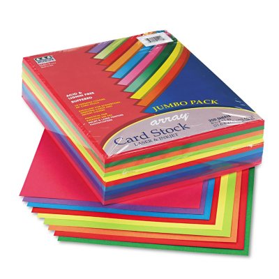 Pacon - Array Card Stock, 65 lbs., Letter, Assorted Colors - 250  Sheets/Pack - Sam's Club