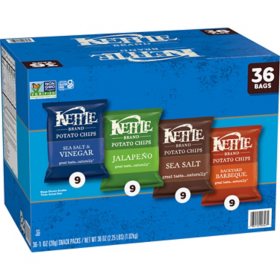 Kettle Variety Pack Potato Chips, 1 oz., 36 ct.