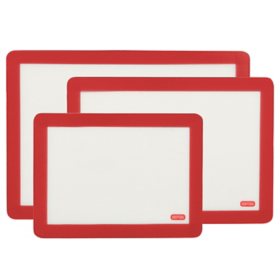 Dexas 3-Pack Silicone Baking Mats (Assorted Colors)