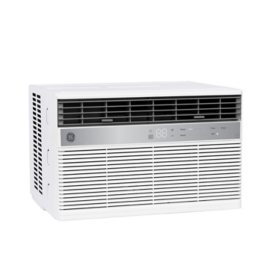 GE 8,000 BTU Smart Electronic Window Air Conditioner for Medium Rooms with Remote, Energy Star