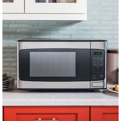 GE 1.0 Cu. ft. Capacity Countertop Convection Microwave Oven with Air Fry Stainless Steel