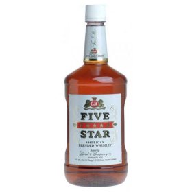 G & W Five Star American Blended Whiskey (1.75 L)
