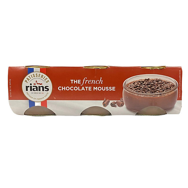 Rians French Chocolate Mousse 3.17 oz., 6 pk.