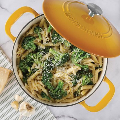 Martha Stewart Gatwick 7qt Enamel Cast Iron Dutch Oven Yellow