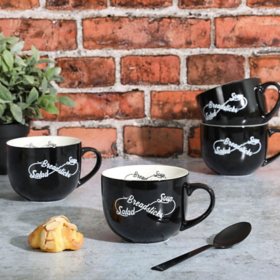 Babish 4-Piece Breadstick Latte Mug Set