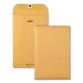 Quality Park - Clasp Envelope, 6" x 9", Brown Kraft - 100/Box