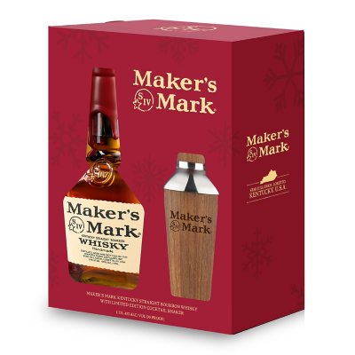 Maker's Mark Bourbon Whisky Summer Shaker Gift Set 750ml