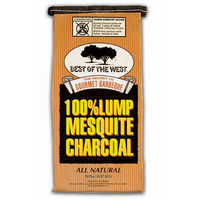 Best of the West 100% Mesquite Lump Charcoal - 20 lbs