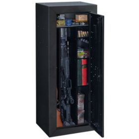 Stack On 16 Gun Welded Steel Tactical Firearms Security Cabinet