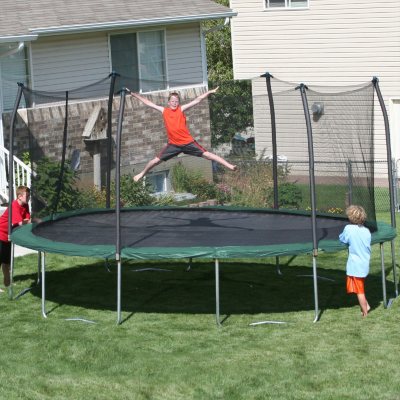 Skywalker 17 x 15 Oval Trampoline and Enclosure Combo Sam s Club