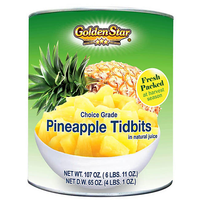 Golden Star Pineapple Tidbits (107 oz. can)
