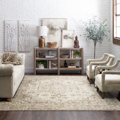 Mohawk Home Woven Traditional Area Rug:- 7'10' x 10'1', Harlyn Cream