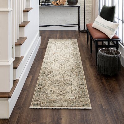 Mohawk Home Woven Traditional Area Rug:- 2'6' x 7'10', Harlyn Cream