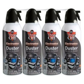 Falcon Dust-Off Compressed Gas Duster, 10oz., 4 Pack