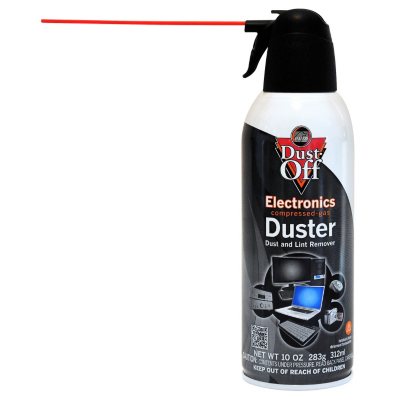 Dust-Off Compressed Gas Dusters, 10 Oz, Pack Of 2