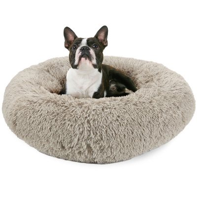 Canine Creations Donut Round Pet Bed, 28' x 28' - Taupe:- Taupe, 28' x 28'