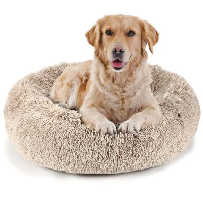 Must Have Canine Creations Donut Round Pet Bed, 39" x 39" Taupe from