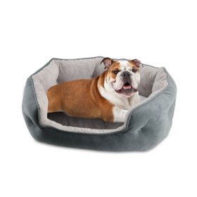 Canine Creations Cozy Oval Round Cuddler Pet Bed (Choose Your Size and Color)
