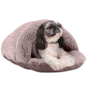 Sleepy Pet Slipper Oval Round Cuddler Pet Bed (Choose Your Size and Color)