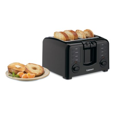 Cuisinart CPT-142BK 4-Slice Compact Plastic Toaster, Black