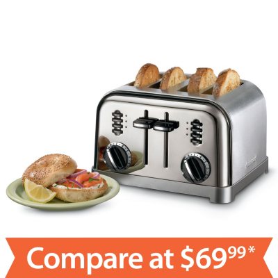 Cuisinart 4-Slice Metal Classic Toaster, Stainless