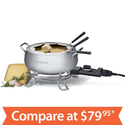 Cuisinart® 3 Quart Electric Fondue Set Suitable for Chocolate, Cheese,  Broth or Oil - Sam's Club