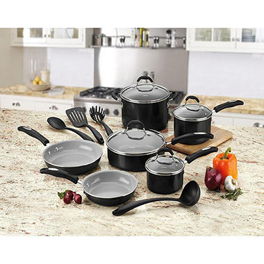 Cuisinart 14-Piece Ceramic Cookware Set with Exclusive Nano-ceramic Technology