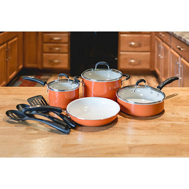 Cuisinart 10-Piece Ceramic Cookware Set
