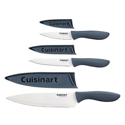 Cuisinart Advantage Ceramic Coated Knife Set - 6 Knives With Blade Guards  for sale online