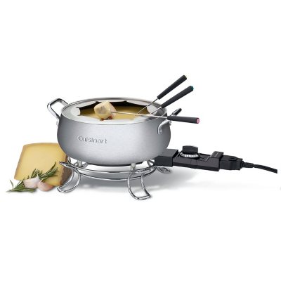 Beautiful 3 qt Electric Fondue Set with Bonus 2 qt Ceramic Pot