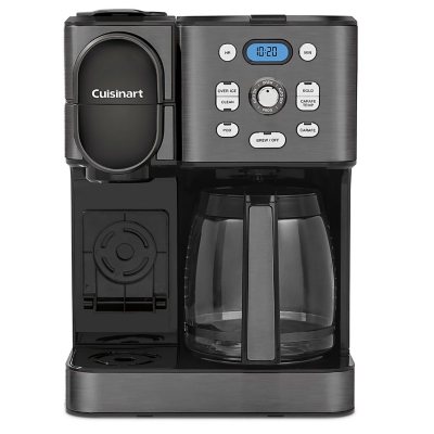 Cuisinart Stainless Steel Coffee Center 2-in-1 Coffeemaker, 12 Cup Capacity, Single Serve, Hot or Iced (Choose Color)