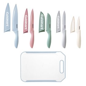 Cuisinart 11-Piece Cutlery Set and Cutting Board (Assorted Colors)