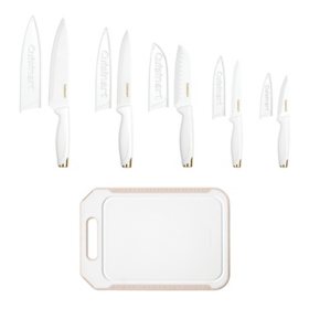Cuisinart Advantage 11-Piece Ceramic Knife Set with Cutting Board, Assorted Colors