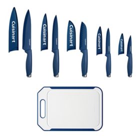 Cuisinart Advantage 11-Piece Ceramic Knife Set with Cutting Board, Assorted Colors