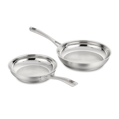 Cuisinart 2-Piece Stainless Steel 8" & 10" Skillet Set