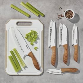 Cuisinart 11-Piece Ceramic Knife Set with Cutting Board, Assorted Colors