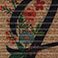 Hello Stella Floral, variant on Apache Mills Naturelles Faux Coir Indoor/Outdoor Doormat, 2' x 3'