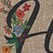 Hello Floral Border, variant on Apache Mills Premier Woven Indoor/Outdoor Doormat, 2' x 3'