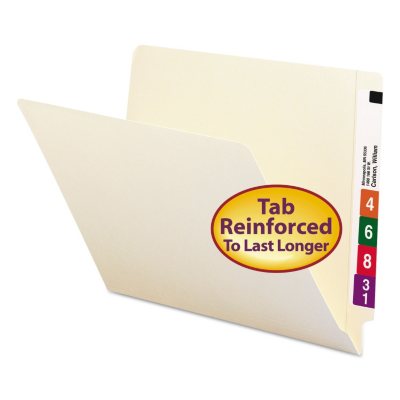 Smead Two-Ply End Tab Shelf Folders, Manila (Letter, 100ct.) - Sam's Club