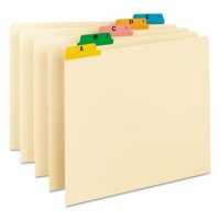 Smead® Recycled  1/5 Top Tab Alphabet File Guides, Manila (Letter, 25 ct.)