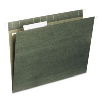 Smead 1/3 Cut Adjustable Positions Hanging File Folders, Green (Letter, 25ct.)