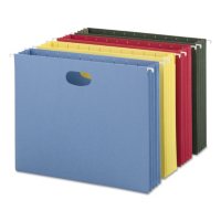 Smead 3" Capacity Hanging File Pockets with Sides, Assorted Colors (Letter, 4ct.)