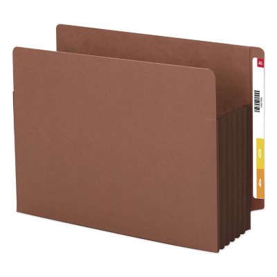 Smead 5 1/4" Accordion Expansion File Pockets, Straight Tab, Letter, Brown, 10ct. Sam's Club