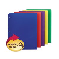Smead Campus.org Poly Snap-In Two-Pocket Folder,  Assorted Colors (11" x 8 1/2", 10 pk.)