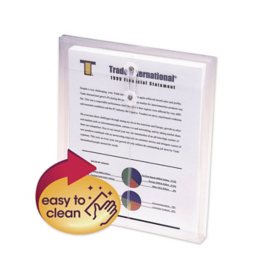 Smead 1 1/4" Top Load String & Button Booklet Envelope, Poly, Letter, Clear, 5ct.